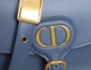 M9319 迪奥 Dior Bobby 中号手袋 光面牛皮革 丹宁蓝色