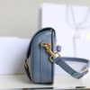 M9319 迪奥 Dior Bobby 中号手袋 光面牛皮革 丹宁蓝色