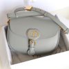 M9319 迪奥 Dior Bobby 中号手袋 光面牛皮革 灰色
