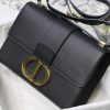 1602723421397289.jpg M9203 Dior 30 Montaigne 手袋 迪奥蒙田包 黑色粒面牛皮革