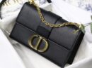 M9208 Dior 30 Montaigne 链条包 粒面牛皮革 黑色