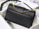 M9208 Dior 30 Montaigne 链条包 粒面牛皮革 黑色