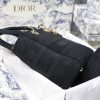 M0565 迪奥 中号 Lady D-Lite 手袋 藤格纹刺绣 黑色