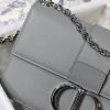 1602919774696518.jpg M9208 Dior 30 Montaigne 链条包 迪奥包包 粒面牛皮革 灰色