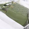 1603332656840963.jpg M0538 迪奥Lady Dior My ABCDior 手袋 漆皮藤格纹 绿色