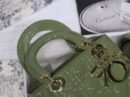 M0538 迪奥Lady Dior My ABCDior 手袋 漆皮藤格纹 绿色