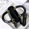 M0538 迪奥Lady Dior My ABCDior 手袋 漆皮藤格纹 黑色