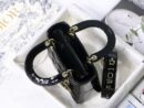 M0538 迪奥Lady Dior My ABCDior 手袋 漆皮藤格纹 黑色