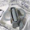 1603332947516364.jpg M0538 迪奥Lady Dior My ABCDior 手袋 漆皮藤格纹 灰色