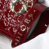 M0538 迪奥Lady Dior My ABCDior 手袋 漆皮藤格纹 樱桃红