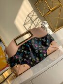 M40256 LV Monogram Multicolore系列JUDY MM中号手拎单肩包 黑彩