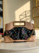 M40256 LV Monogram Multicolore系列JUDY MM中号手拎单肩包 黑彩