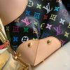 M40256 LV Monogram Multicolore系列JUDY MM中号手拎单肩包 黑彩