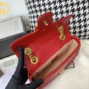 446744 Gucci古驰女包 GG Marmont 绗缝迷你手袋 红色