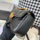 446744 Gucci古驰女包 GG Marmont 绗缝迷你手袋 黑色