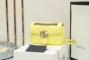 446744 Gucci古驰女包 GG Marmont 绗缝迷你手袋 黄色