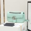 446744 Gucci古驰女包 GG Marmont 绗缝迷你手袋 绿色
