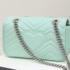 446744 Gucci古驰女包 GG Marmont 绗缝迷你手袋 绿色