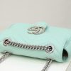 446744 Gucci古驰女包 GG Marmont 绗缝迷你手袋 绿色