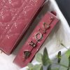1604536064923734.jpg M0538 迪奥Lady Dior My ABCDior 手袋 漆皮藤格纹 玫红
