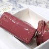 1604536065994694.jpg M0538 迪奥Lady Dior My ABCDior 手袋 漆皮藤格纹 玫红