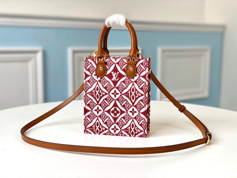 M69846 LV PETIT SAC PLAT 手袋 LV1854系列女包 棕红色