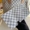 1606095820462661.jpg N41361 LV NEVERFULL 中号手袋 LV购物袋白格 LV子母包 中号