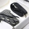 1ADPO Dior 迪奥迷你马鞍包 米色和黑色 Oblique 印花