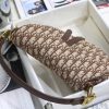 1607069600877248.jpg M0446 Dior Saddle手提包 棕色天鹅绒 Oblique 印花马鞍包