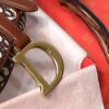 1607092069177429.jpg M0446 Dior Saddle手提包 酒红色 Oblique 印花马鞍包