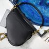 M0446 Dior Saddle小牛皮手提包 Dior马鞍包 Dior女包 黑色