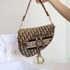 1607301664278136.jpg M0446 Dior Saddle马鞍包 Dior Oblique 绣花丝绒 棕色