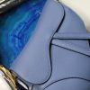 M0446 Dior Saddle手掌纹手提包 Dior官网女包马鞍包 海蓝色