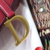 M0446 Dior Saddle小牛皮手提包 Dior马鞍包 Dior女包 红色
