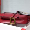 M0446 Dior Saddle小牛皮手提包 Dior马鞍包 Dior女包 红色