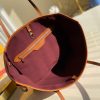 M57273 LV NEVERFULL 中号手袋 1854系列妈咪包购物袋 棕红色
