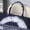 M1286 Dior Book Tote 大号手袋 蓝色多色Tie Dior 刺绣