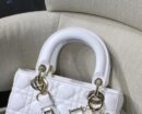 M0538 迪奥Lady Dior MyABCDior 手袋 羊皮革藤格纹 白色