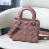 1608196481453327.jpg M0538 迪奥Lady Dior MyABCDior 手袋 羊皮革藤格纹 粉色