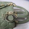 1608196649960063.jpg M0538 迪奥Lady Dior MyABCDior 手袋 羊皮革藤格纹 绿色