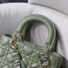 1608196650668228.jpg M0538 迪奥Lady Dior MyABCDior 手袋 羊皮革藤格纹 绿色