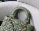 M0538 迪奥Lady Dior MyABCDior 手袋 羊皮革藤格纹 绿色