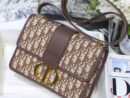 M9203 Dior 30 Montaigne 手袋 棕色 Oblique 印花