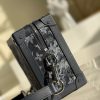 M57283 LV SOFT TRUNK 链条包 Monogram Tapestry 帆布盒子包