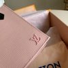 M69575 LV PETIT SAC PLAT 手袋 Epi 皮革托特包 粉色
