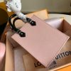 M69575 LV PETIT SAC PLAT 手袋 Epi 皮革托特包 粉色