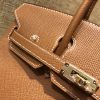 爱马仕 Birkin 25cm ( 铂金包) 掌纹牛皮 金棕色 原版蜜蜡线 全手工缝制