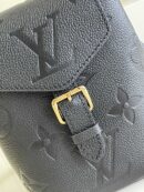 M80596 LV TINY 双肩包 Monogram压纹软粒面牛皮女包 黑色