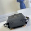 M80596 LV TINY 双肩包 Monogram压纹软粒面牛皮女包 黑色