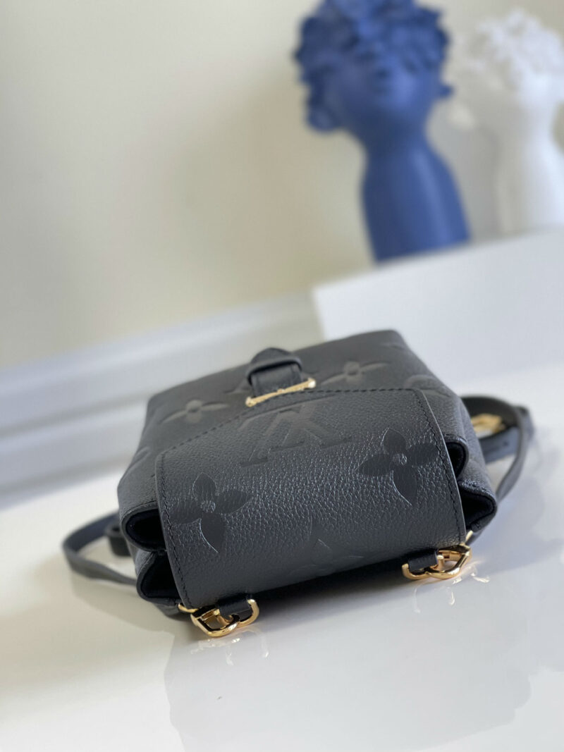 M80596 LV TINY 双肩包 Monogram压纹软粒面牛皮女包 黑色 - Image 4
